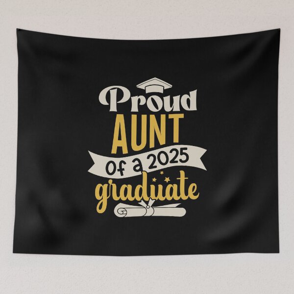 Item preview, Graduation 2025 Proud Aunt Of A Graduate Family Member designed and sold by eclecTEEq.