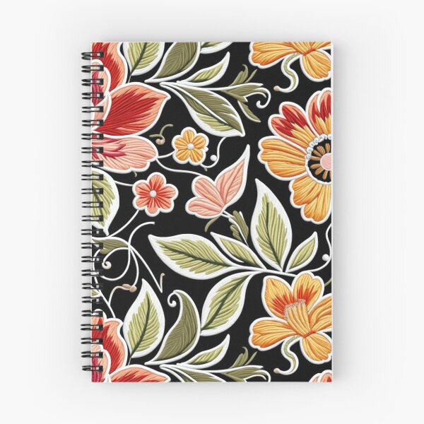 Artikelvorschau, Fantasieblumen im Retro-, Vintage- und jakobinischen Stickstil entworfen und verkauft von Giuseppe Cammino.