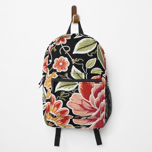 Item preview, Fantasy flowers in retro, vintage, jacobean embroidery style designed and sold by Giuseppe Cammino.