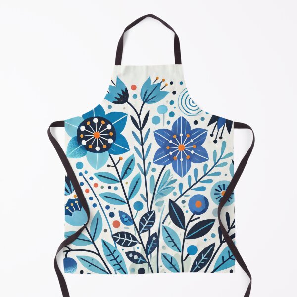 Item preview, Scandinavian Folk Art Flowers - Colourful Bluebell and Starflower Design by heidiannemorris designed and sold by FOLK ART FUSION by heidiannemorris.
