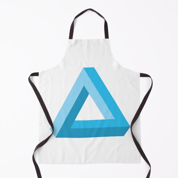 Item preview, The Penrose Triangle Optical Illusion Art Blue designed and sold by shufti.