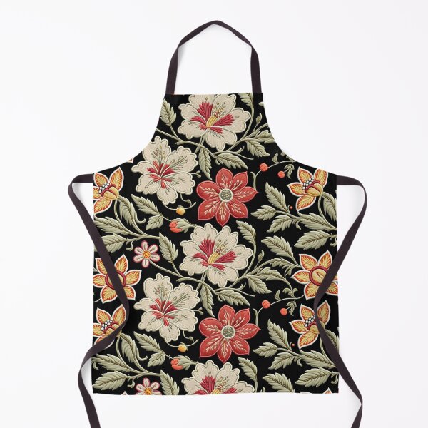 Item preview, Fantasy flowers in retro, vintage, jacobean embroidery style designed and sold by Giuseppe Cammino.