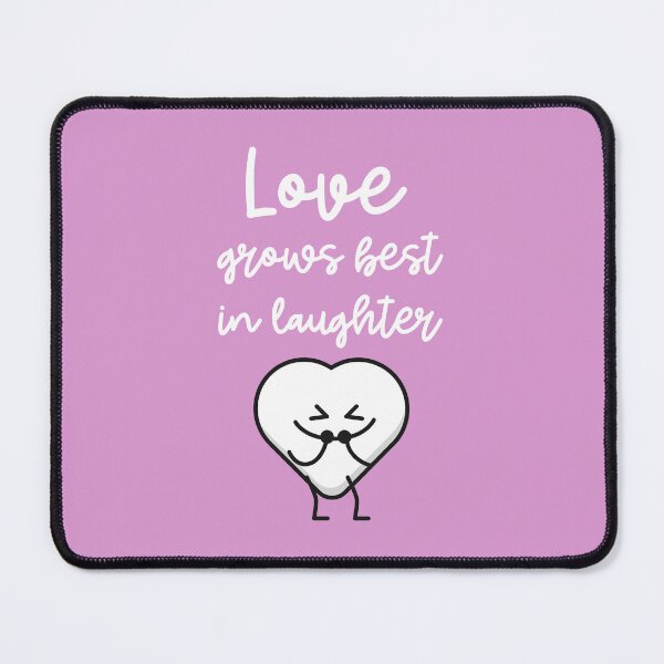 Item preview, Love Grows Best In Laughter - Cute Heart Illustration - Print-on-Demand Design designed and sold by ImagineRainbows.