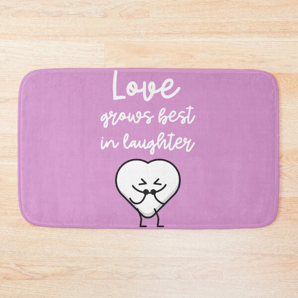 Item preview, Love Grows Best In Laughter - Cute Heart Illustration - Print-on-Demand Design designed and sold by ImagineRainbows.
