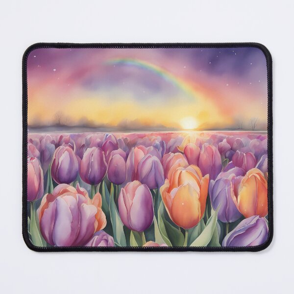 Item preview, Purple Tulip Rainbow Field designed and sold by CalmnessbyChoice.