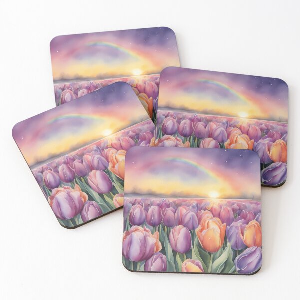 Item preview, Purple Tulip Rainbow Field designed and sold by CalmnessbyChoice.