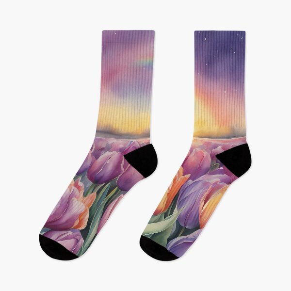 Item preview, Purple Tulip Rainbow Field designed and sold by CalmnessbyChoice.