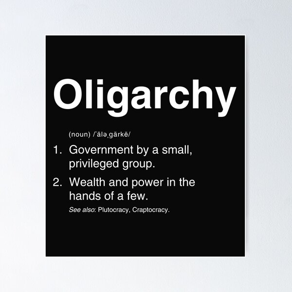 Artikel-Vorschau von Oligarchie Definition, designt und verkauft von HowToCanadian.