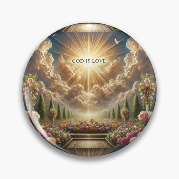 Item preview, God’s Love Illuminates: A Divine Floral Garden designed and sold by Meta2Physical.