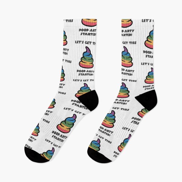 Item preview, Party Design - Rainbow-Colored Poop "Let's Get This Poop-arty Started!" designed and sold by Kubala.
