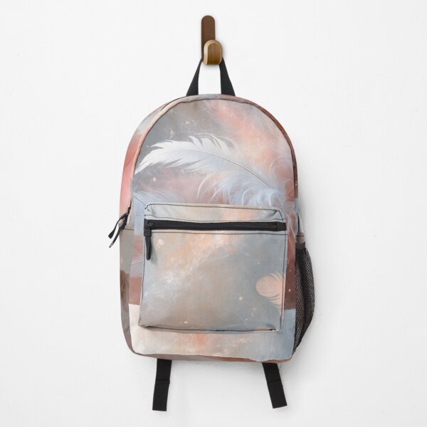 Item preview, Dreamy Feathers in clouds, neutral pastel shades, designed and sold by AussieConcepts.