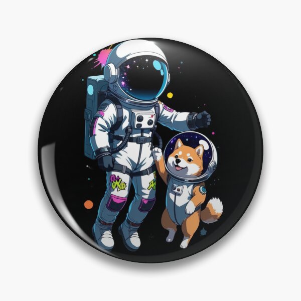 Item preview, Space Buddies - Astronaut and Shiba Inu Dog Cosmic Adventure designed and sold by TopUpDesign.
