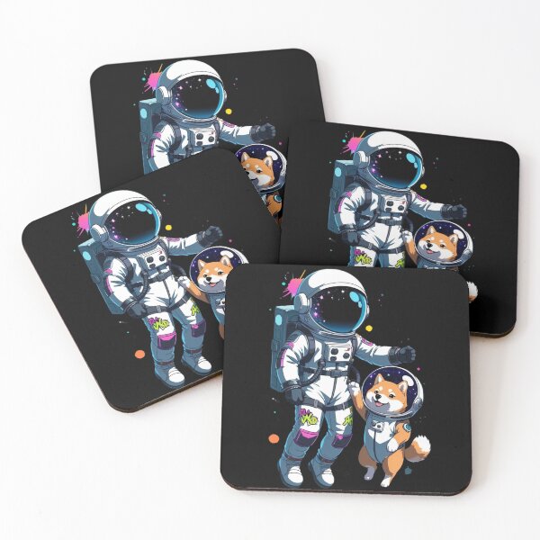 Item preview, Space Buddies - Astronaut and Shiba Inu Dog Cosmic Adventure designed and sold by TopUpDesign.
