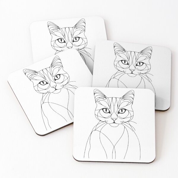 Item preview, Cat- minimalist line designed and sold by likeforcode.