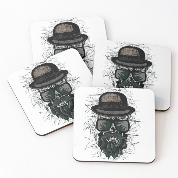 Item preview, hipster skull skull pirate bearded mustache creation designed and sold by Achille3777.