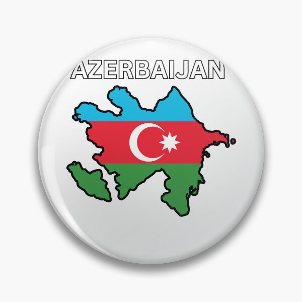 Item preview, Azerbaijan Flag Map designed and sold by atomstartup.