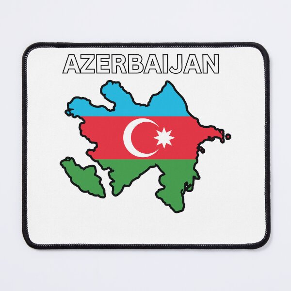 Item preview, Azerbaijan Flag Map designed and sold by atomstartup.