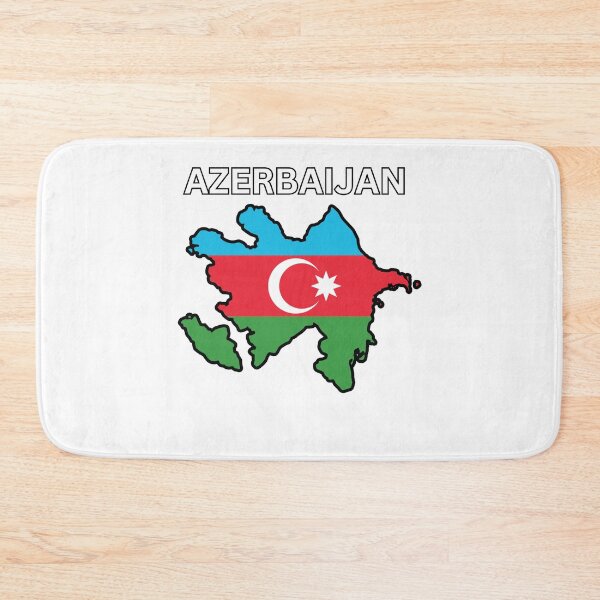 Item preview, Azerbaijan Flag Map designed and sold by atomstartup.