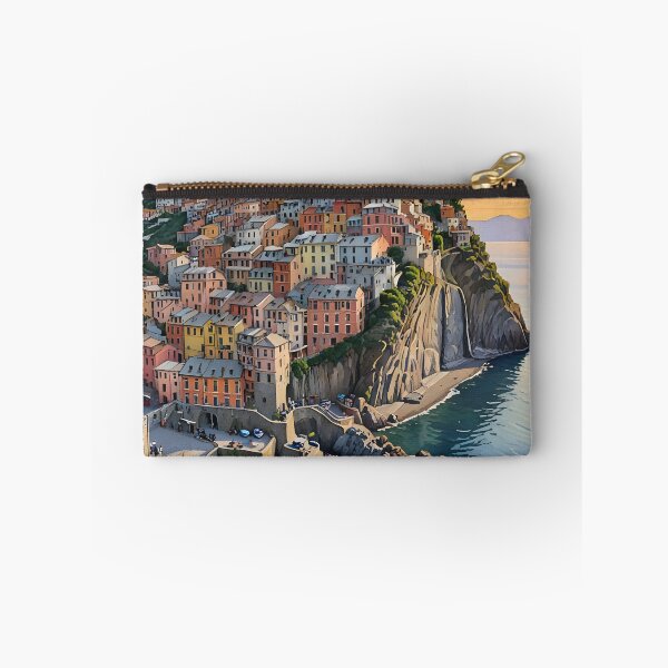 Item preview, Corniglia, Italy: Sunset Glow on a Cliffside Village designed and sold by LSVart.