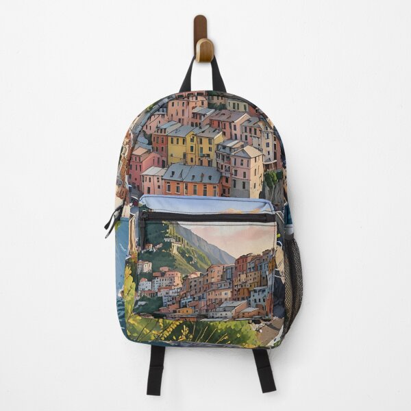 Item preview, Corniglia, Italy: Sunset Glow on a Cliffside Village designed and sold by LSVart.