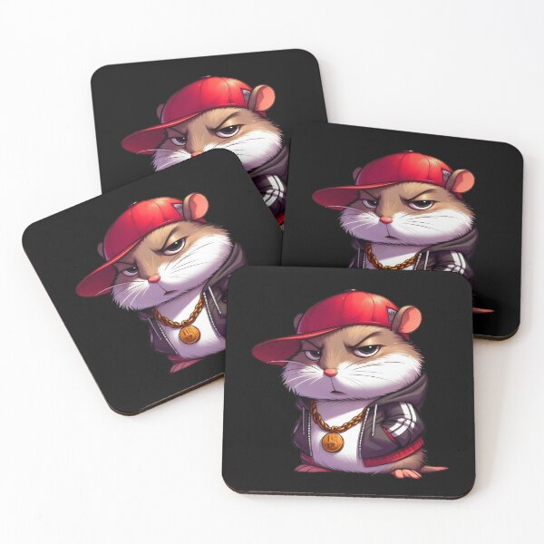 Item preview, hip hop hamster designed and sold by CutOriginalArt.