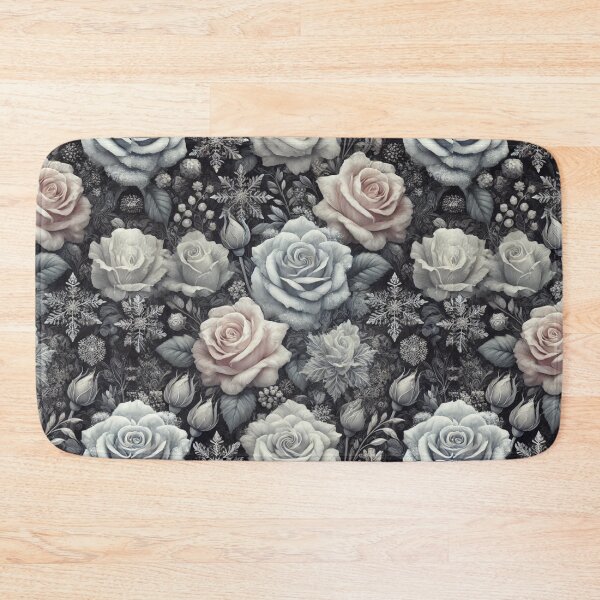 Item preview, Frozen Rose Elegance: A Seamless Winter Floral Pattern designed and sold by Meta2Physical.