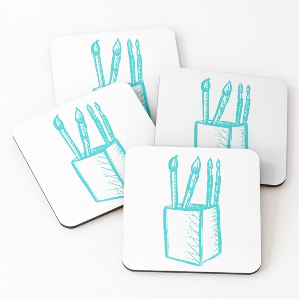 Item preview, Paint Brushes Turquoise designed and sold by MagentaTwilight.