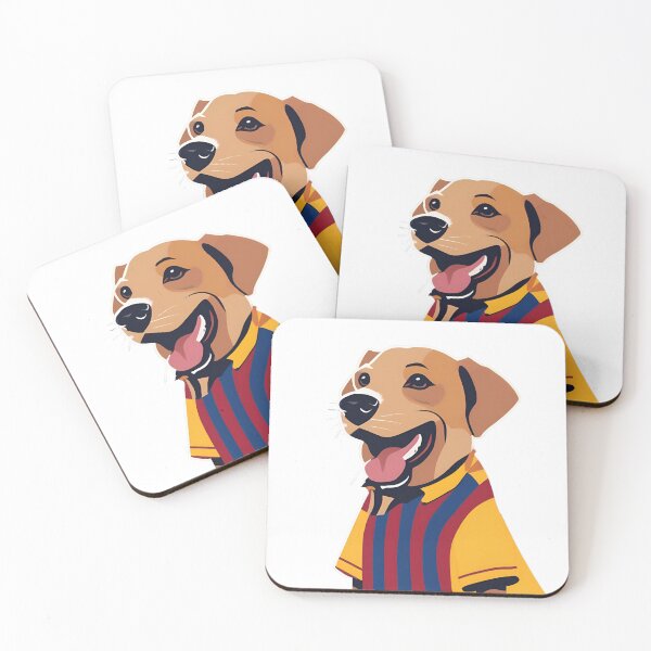 Item preview, Golden retriever dog culé FC Barcelona designed and sold by Renartdesign.