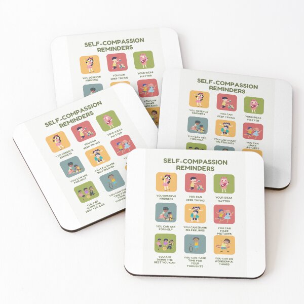 Item preview, Self-Compassion Reminders – Daily Affirmations for Kids' Emotional Growth designed and sold by Classkaar.