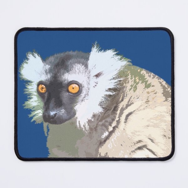 Item preview, Cute Female Black Lemur Design on Classic blue designed and sold by Imladris01.