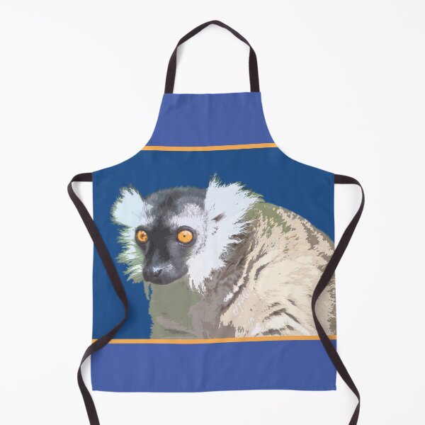 Item preview, Cute Female Black Lemur Design on Classic blue designed and sold by Imladris01.