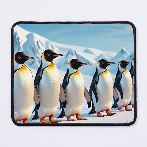 Item preview, Penguins Line Up In Snow designed and sold by Bunmigraphics .