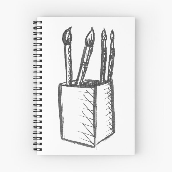 Item preview, Paint Brushes Original Sketch designed and sold by MagentaTwilight.