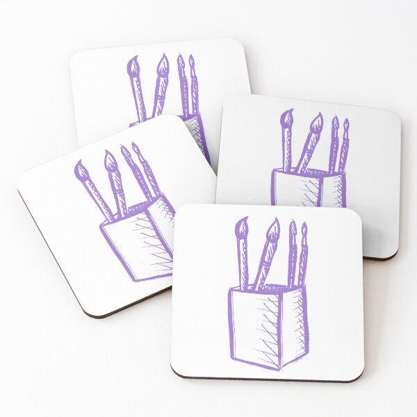 Item preview, Paint Brushes Purple designed and sold by MagentaTwilight.