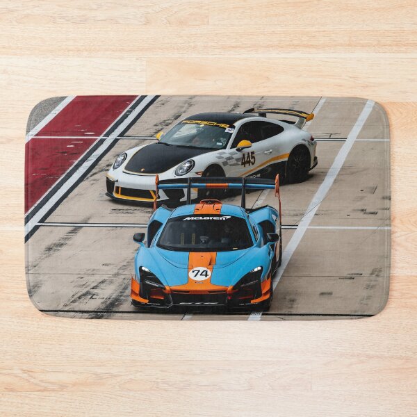 Item preview, Two racing cars on the racetrack designed and sold by Mauswohn.