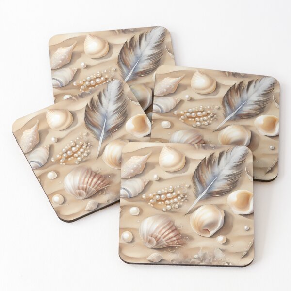 Item preview, Feathers and Seashells designed and sold by CalmnessbyChoice.