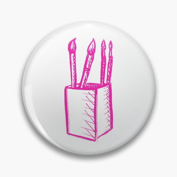 Artikelvorschau, Pinsel leuchtendes Pink entworfen und verkauft von MagentaTwilight.