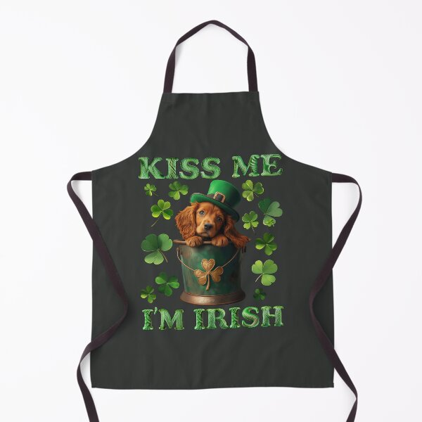 Artikelvorschau, Irish Setter Welpe zum St. Patrick’s Day entworfen und verkauft von PetsArt.