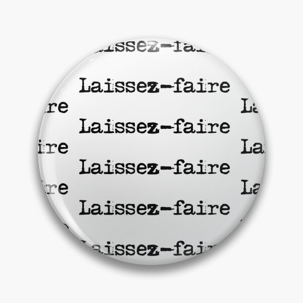Item preview, Laissez-faire in black typewriter font with dot designed and sold by deynaaz.
