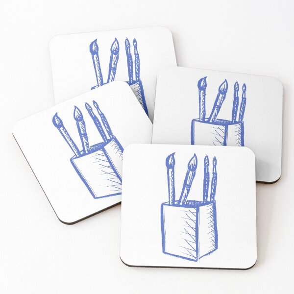 Item preview, Paint Brushes Blue designed and sold by MagentaTwilight.
