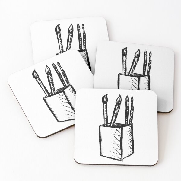 Item preview, Paint Brushes Black designed and sold by MagentaTwilight.
