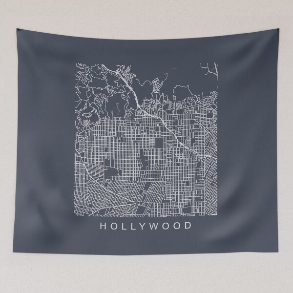 Item preview, Hollywood Minimalist City Street Map Light Design designed and sold by Andrewkgolf.