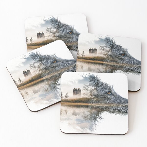 Item preview, Scottish deerhound at the castle designed and sold by aghnadarragh.