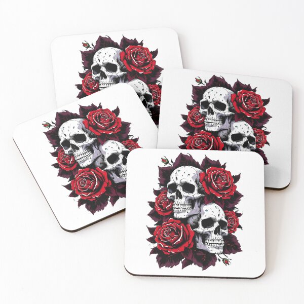 Item preview, Gothic Skull and Rose Motif designed and sold by likeforcode.