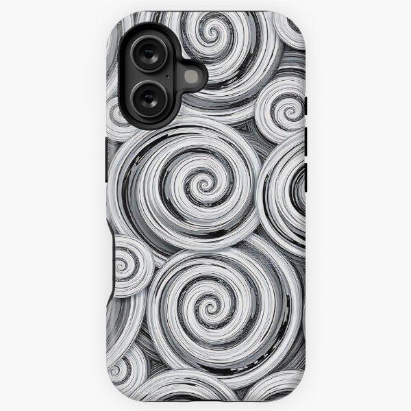 Item preview, Repeating pattern of spiral swirls in a monochromatic color scheme designed and sold by FestivityFinds.
