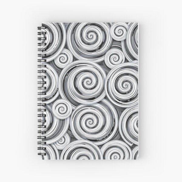 Item preview, Repeating pattern of spiral swirls in a monochromatic color scheme designed and sold by FestivityFinds.