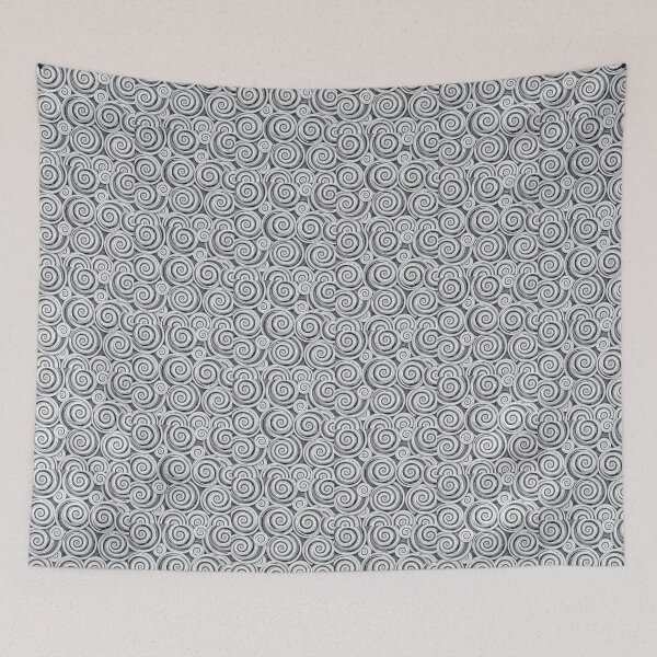 Item preview, Repeating pattern of spiral swirls in a monochromatic color scheme designed and sold by FestivityFinds.