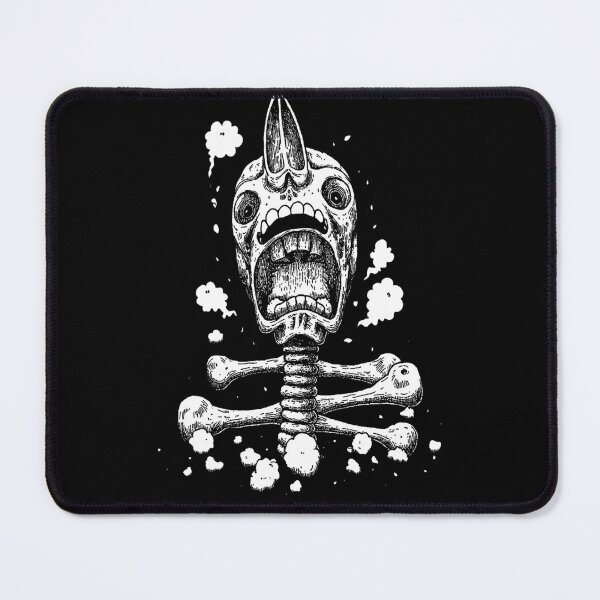 Item preview, Funny skull kamikaze japan manga anime comix style ink drawing designed and sold by VonKalt.