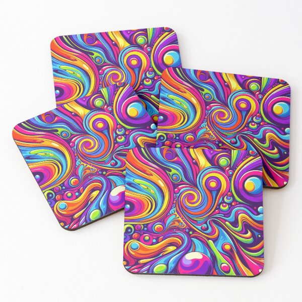 Artikelvorschau, Psychedelische Farben der 70er entworfen und verkauft von CosmicMoto.