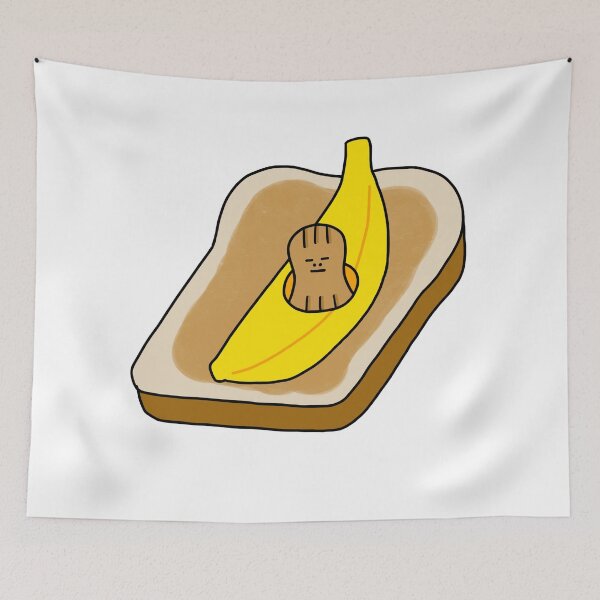 Item preview, Banana and Peanut guy on the bread designed and sold by superbaechoo.